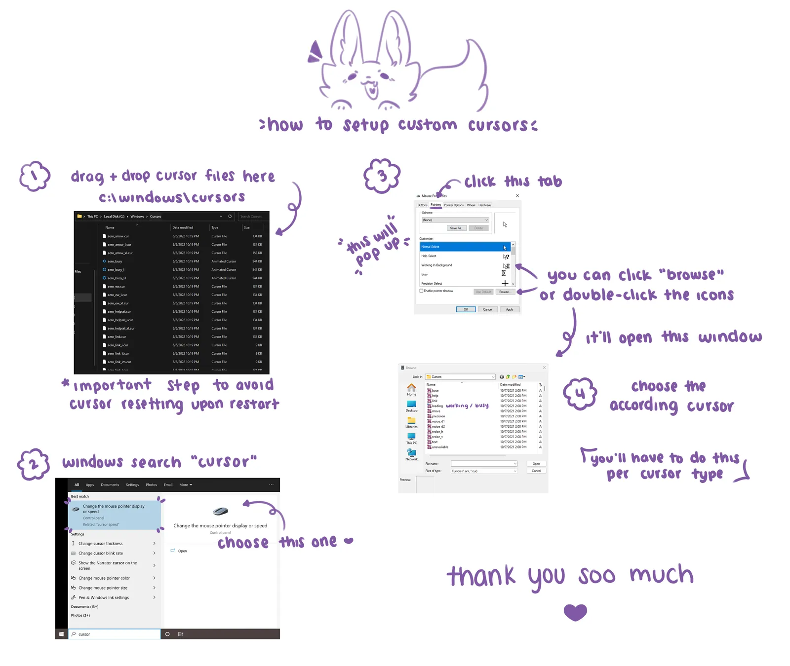 Cursor pack installation preview